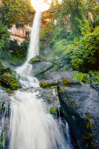 Tat Pho step 4 waterfall is originated from Phu Langka Mountain Range, This trail is located in Phu Lanka National Park, Nakhon Phanom with visiting Nakee Cave and the peak of Phu Lanka mountain.