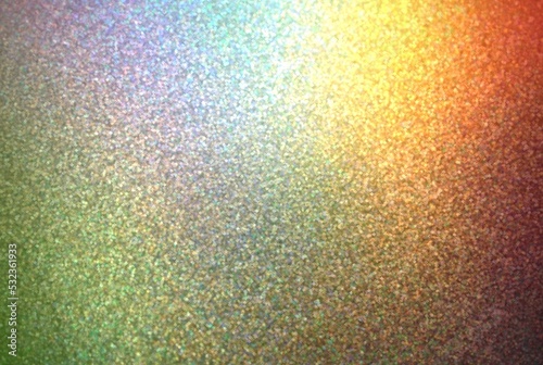 Colored metal holographic shimmering sanded texture. Red yellow blue green gradient. Bright empty background.