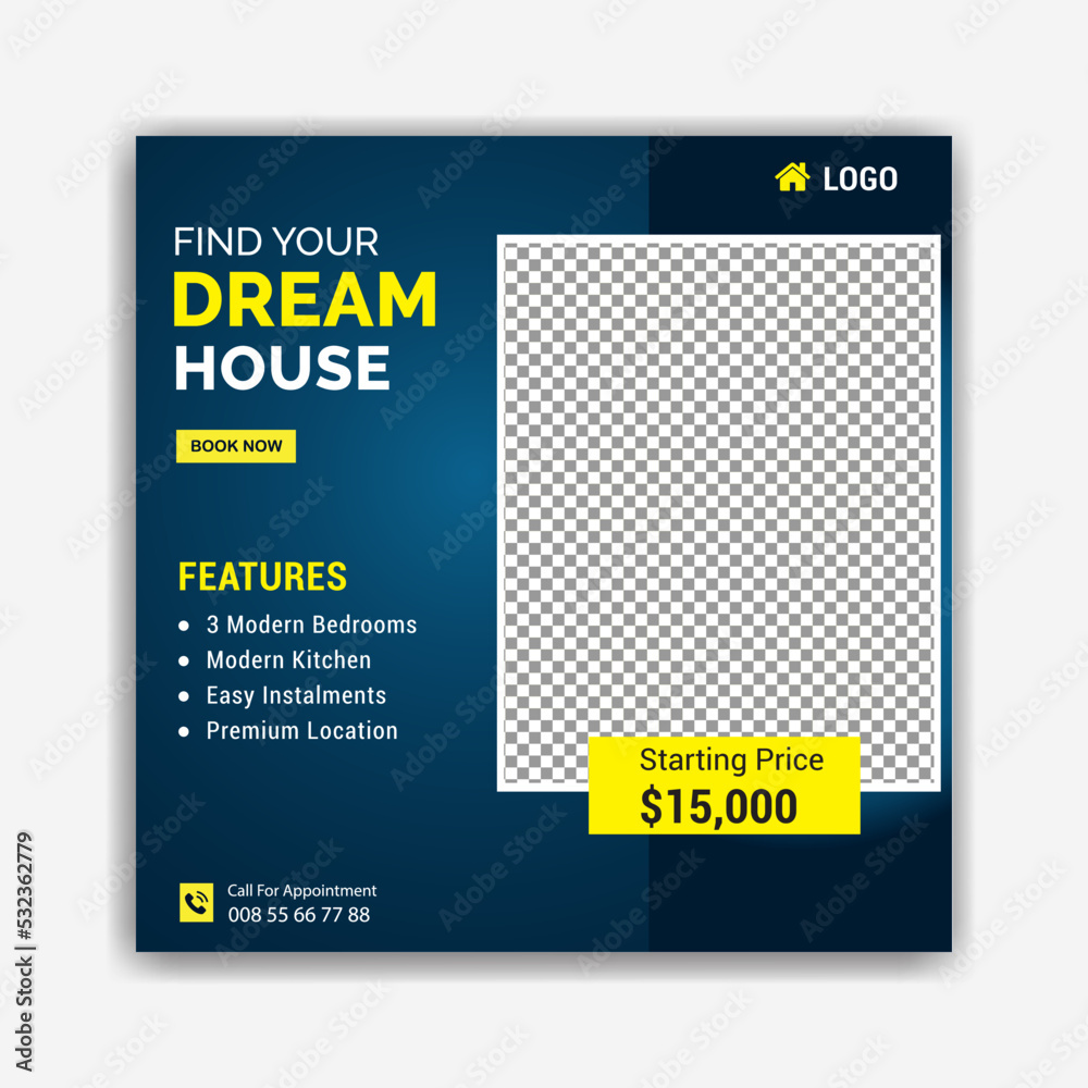 Real Estate Social Media Post Design Real Estate Social Media Post Design