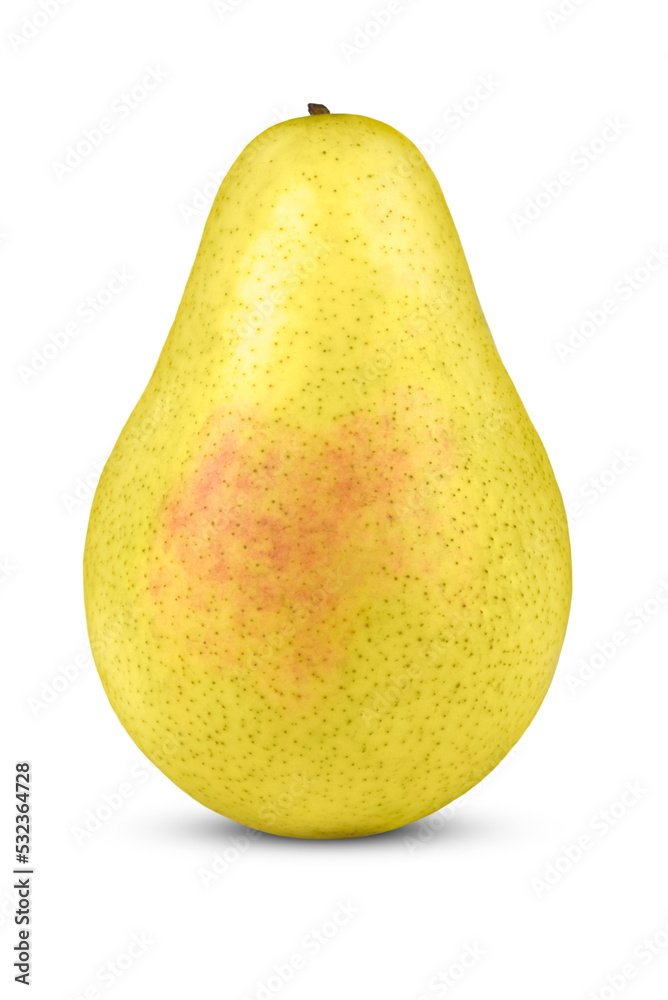 Ripe natural pear isolated on white background. Ripe natural pear isolated on white background.