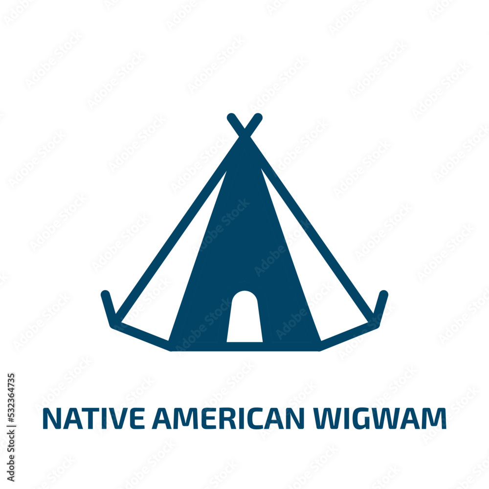 native american wigwam icon from culture collection. Filled native american wigwam, american, apache glyph icons isolated on white background. Black vector native american wigwam sign, symbol for web native american wigwam icon from culture collection. Filled native american wigwam, american, apache glyph icons isolated on white background. Black vector native american wigwam sign, symbol for web
