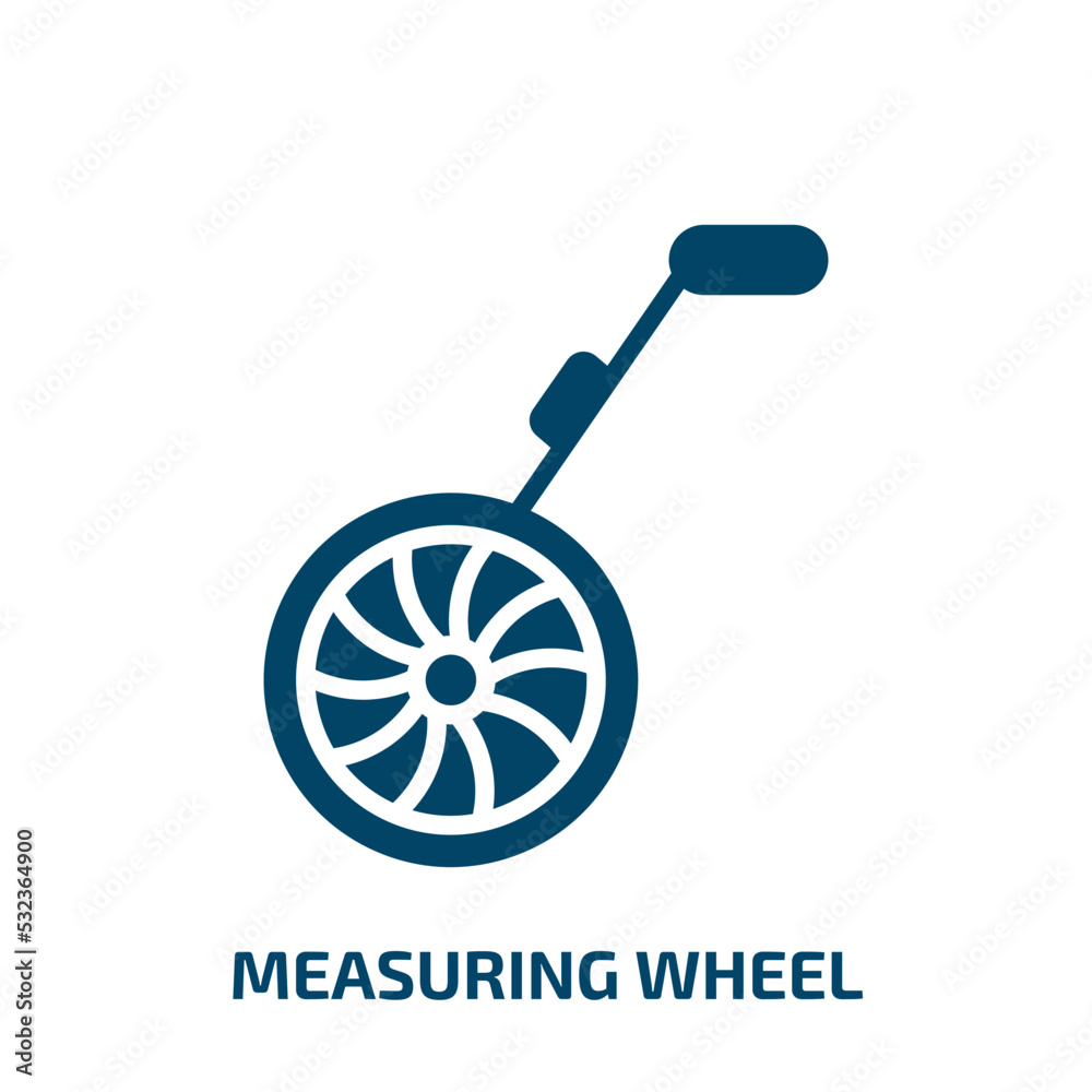 Vetor de measuring wheel icon from construction tools collection ...