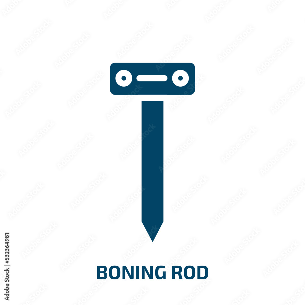 Vecteur Stock boning rod icon from construction tools collection
