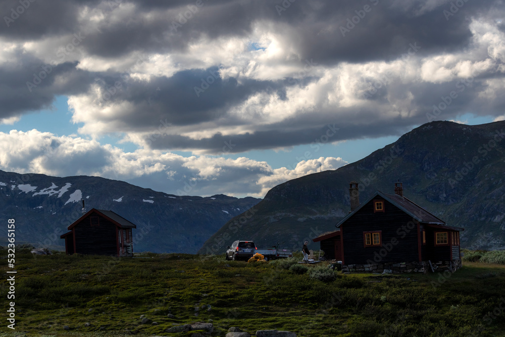 Landscape photography of mountains and valleys 