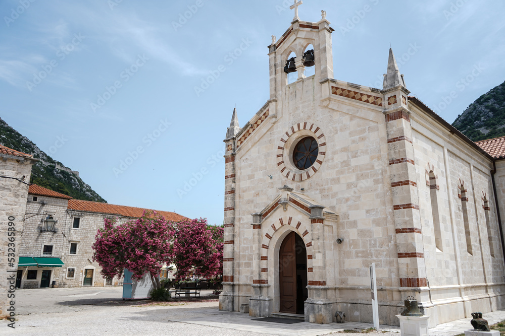 St. Blaise's Church in Ston town, Peljesac Peninsula, Croatia.
