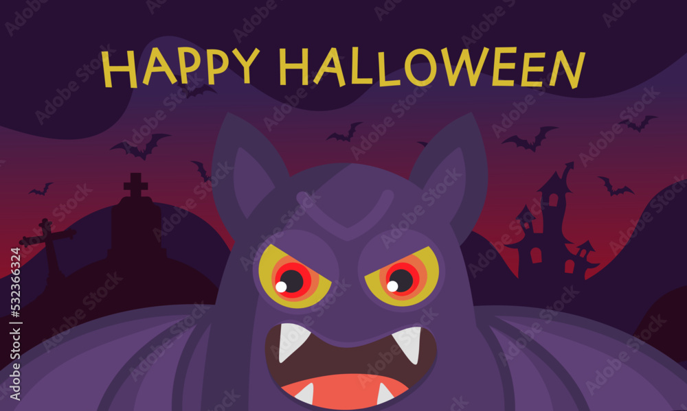 vertical background with bats and inscription halloween happy halloween vertical background with bats and inscription halloween happy halloween