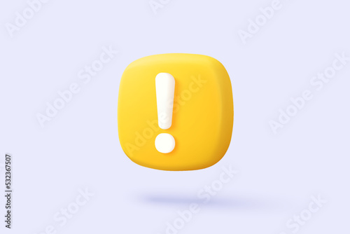 3d check wrong icon isolated on white background. negative check list button choice for false, correct, tick, problem, fail on application. emergency icon vector with shadow 3D rendering illustration