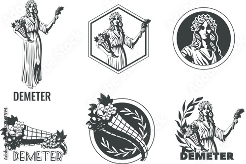 Demeter Greek Goddess Emblems photo