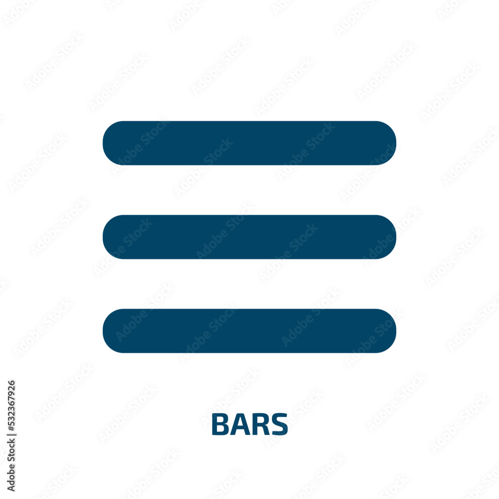 bars icon from education collection. Filled bars, bar, drink glyph icons isolated on white background. Black vector bars sign, symbol for web design and mobile apps bars icon from education collection. Filled bars, bar, drink glyph icons isolated on white background. Black vector bars sign, symbol for web design and mobile apps