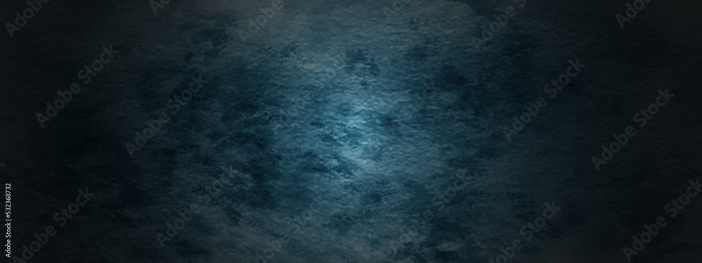 Dark Blue Cyan Distressed Grunge Texture for your design. abstract blue concrete texture background. Backdrop dark paper texture grungy background with space for text or image.