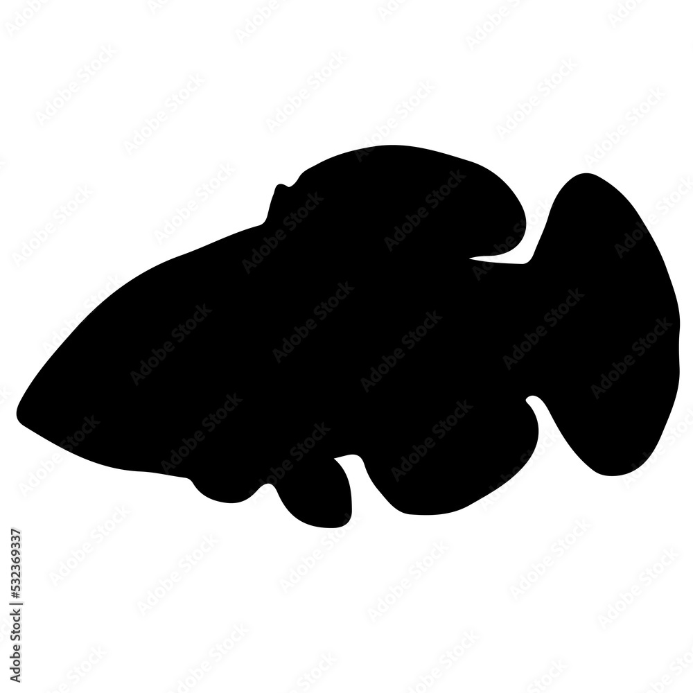 Underwater animal silhouettes Underwater animal silhouettes