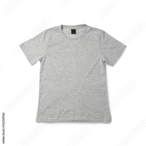 Gray T shirt mockup, Realistic t-shirt.