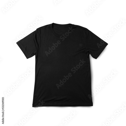 Black T shirt mockup, Realistic t-shirt.