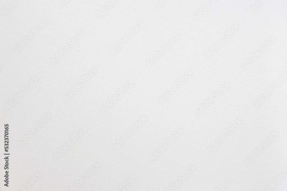 White leather background with grained pattern White leather background with grained pattern