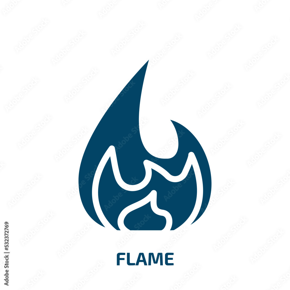 flame icon from nature collection. Filled flame, hot, fire glyph icons isolated on white background. Black vector flame sign, symbol for web design and mobile apps flame icon from nature collection. Filled flame, hot, fire glyph icons isolated on white background. Black vector flame sign, symbol for web design and mobile apps