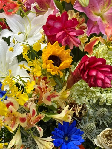 Floral bundle, Tokyo Japan photo