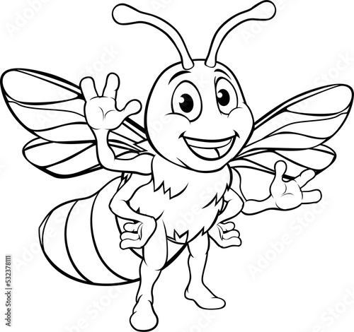 Cartoon Bee Character