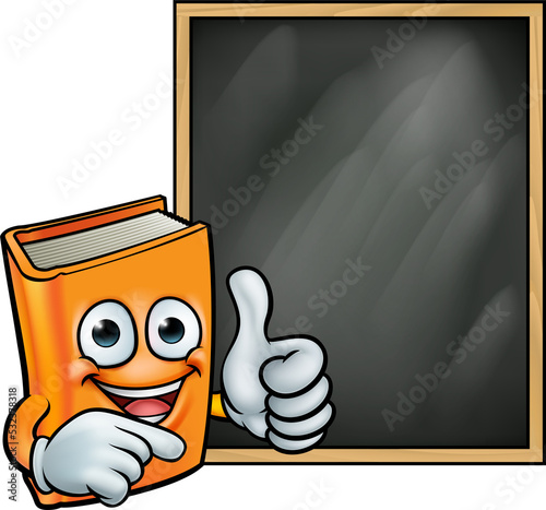 Cartoon Book Giving Thumbs ...