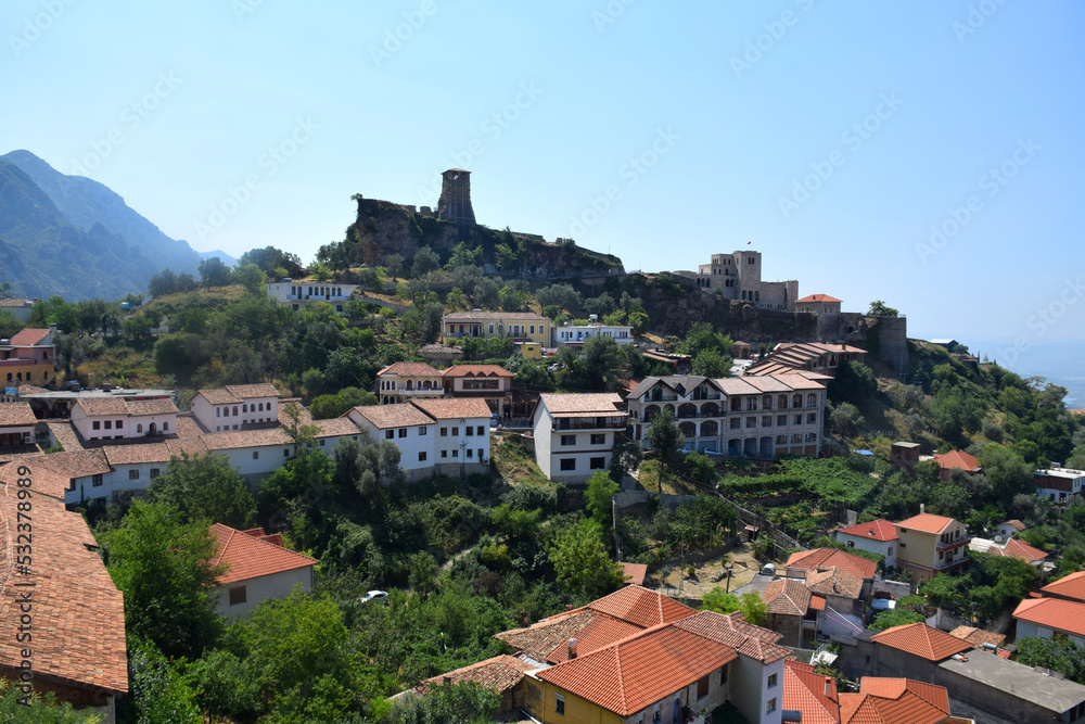 kruja fortress panorama  albania 
