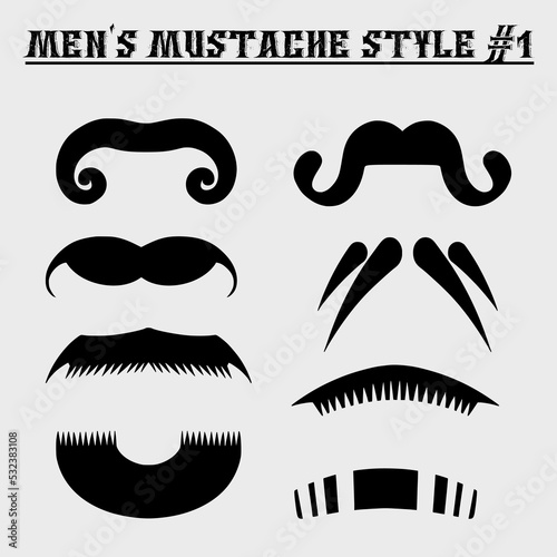 mustache packs with cool and unique models