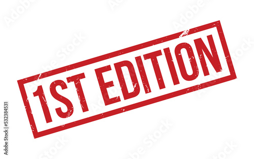 1st Edition Rubber Stamp Seal Vector