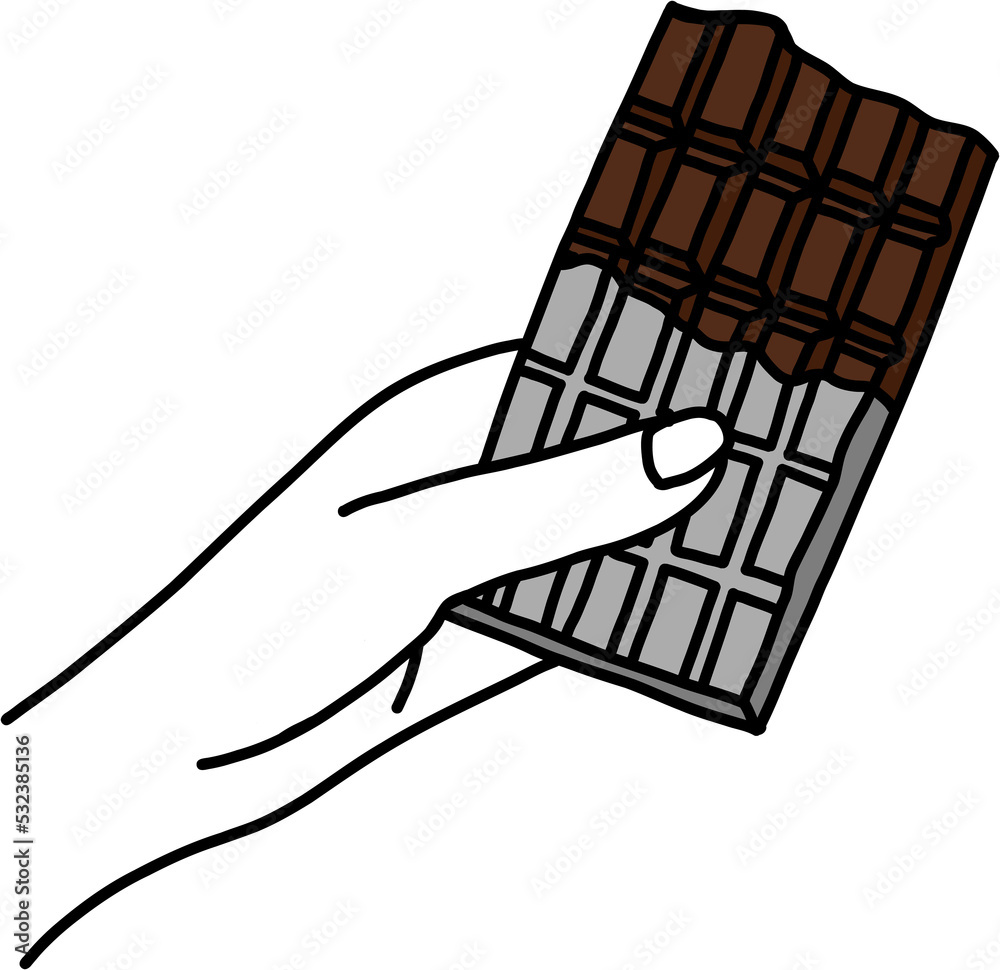 doodling freehand outline sketch drawing of a chocolate bar. doodling freehand outline sketch drawing of a chocolate bar.
