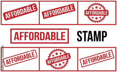 Affordable Rubber Stamp set Vector