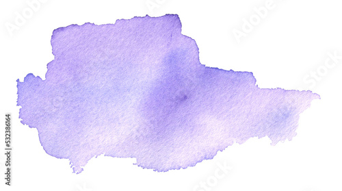 Abstract lilac watercolor background. Hand drawn watercolor background. Free watercolor design. 