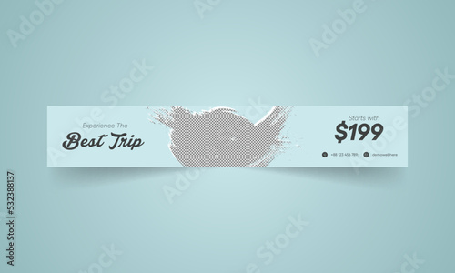 Unique linkedin banner design for the best trip services