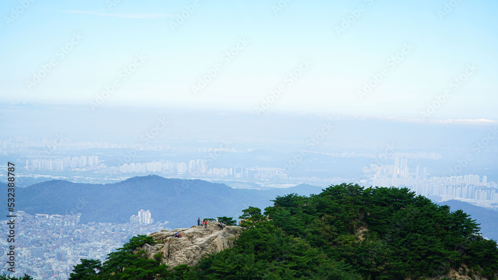 Holiday Scenery of the Seoul Suburban Mountain