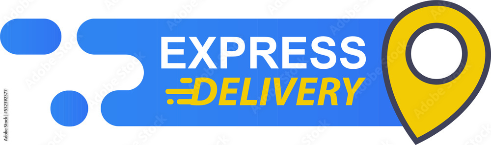 Express delivery with location pin icon concept for service, order, fast, free and worldwide shipping. Express delivery with location pin icon concept for service, order, fast, free and worldwide shipping.