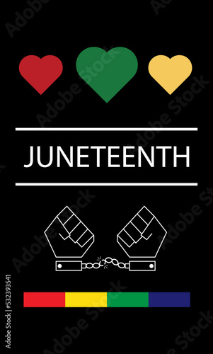 hands and chains with caption