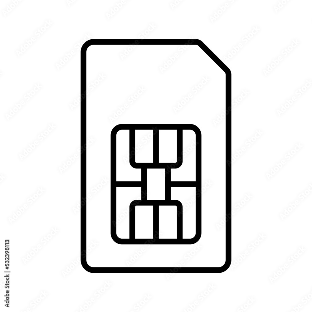 Sim card icon. provider sign. vector illustration Sim card icon. provider sign. vector illustration