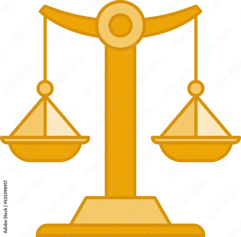 libra, balance scales icon illustration libra, balance scales icon illustration