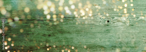 Green rustic wooden Christm...