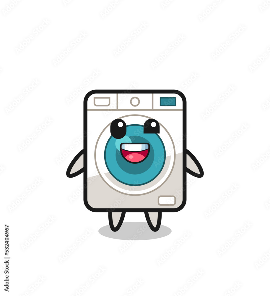 illustration of an washing machine character with awkward poses illustration of an washing machine character with awkward poses