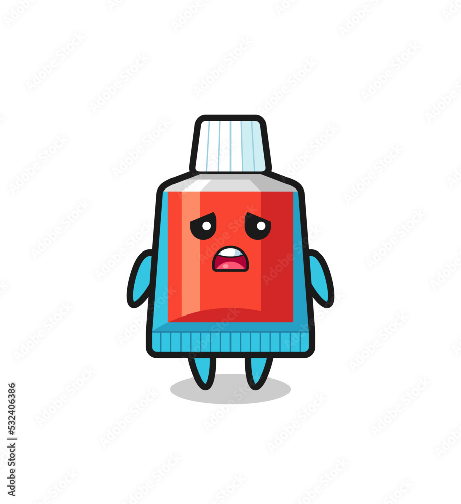 disappointed expression of the toothpaste cartoon disappointed expression of the toothpaste cartoon
