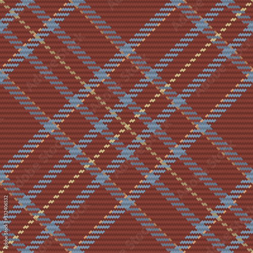 Seamless pattern of scottish tartan plaid. Repeatable background with check fabric texture. Vector backdrop striped textile print.