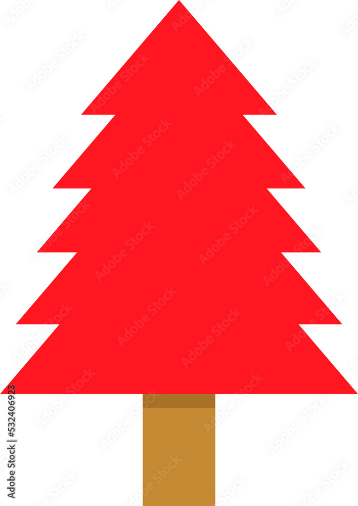 Christmas tree and pin icon illustration Christmas tree and pin icon illustration
