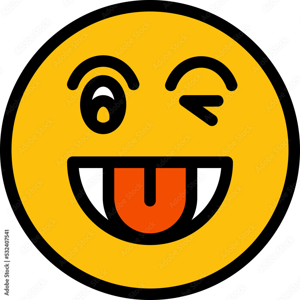 funny and cheeky face emoticon illustration funny and cheeky face emoticon illustration