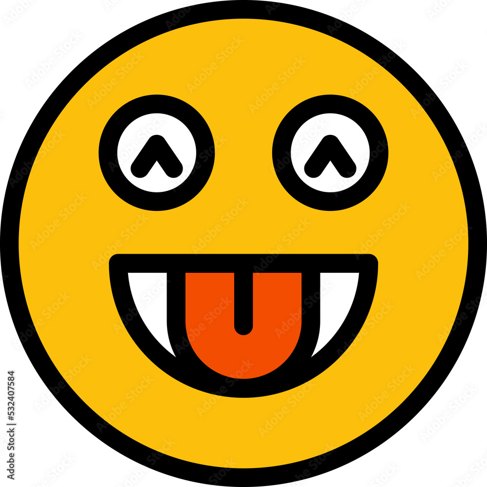 funny and cheeky face emoticon illustration funny and cheeky face emoticon illustration
