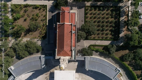 Sanctuary of Fatima. Portugal 4k Aerial View photo