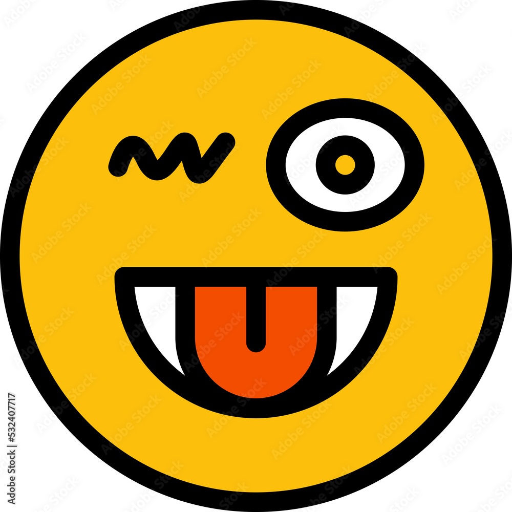 funny and cheeky face emoticon illustration funny and cheeky face emoticon illustration