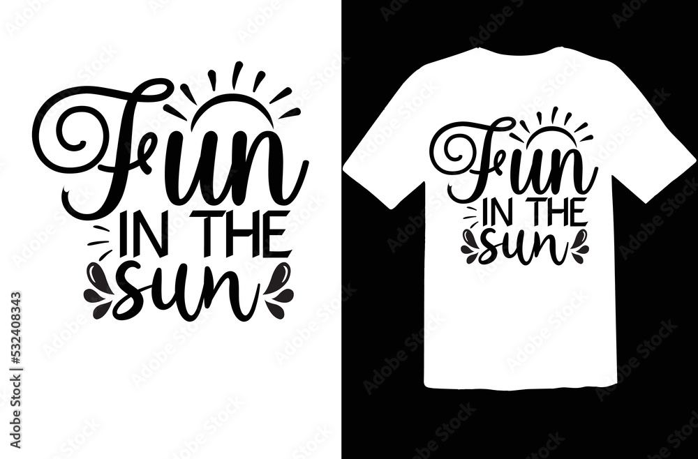 Obraz premium Fun in the sun svg design