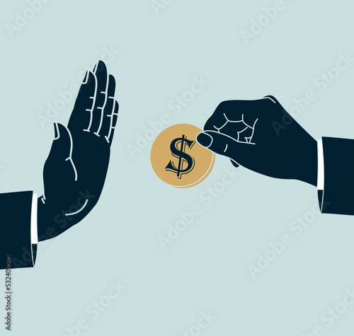 stop corruption, sign
