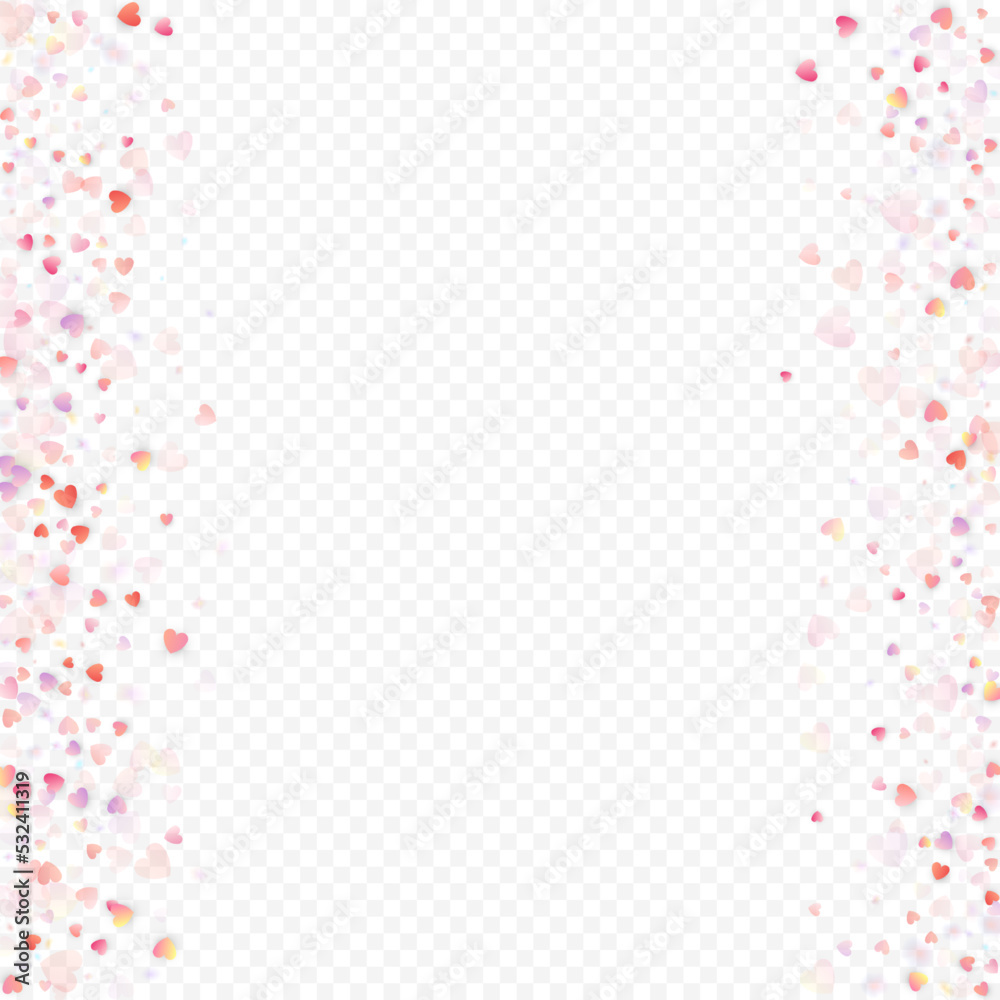 heart love vector confetti frame valentine pink heart love vector confetti frame valentine pink