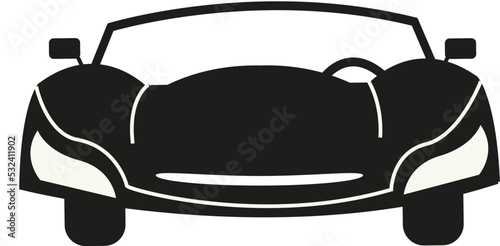 Silhouette de voiture de sport