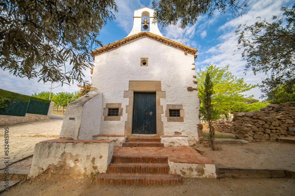 Hermitage of La Cala Sant Francesc Cala Bona in Blanes Catalonia churches
