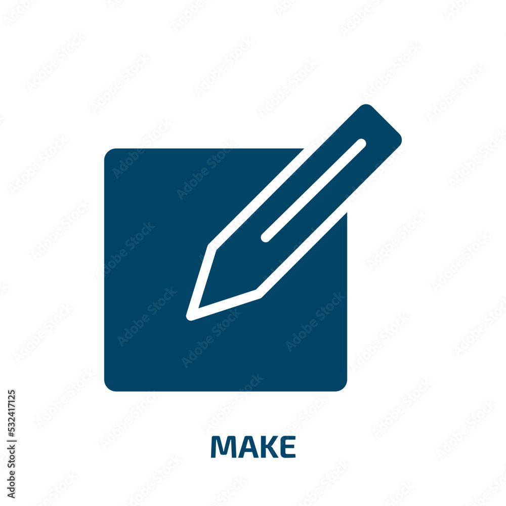 make icon from user interface collection. Filled make, care, makeup glyph icons isolated on white background. Black vector make sign, symbol for web design and mobile apps make icon from user interface collection. Filled make, care, makeup glyph icons isolated on white background. Black vector make sign, symbol for web design and mobile apps