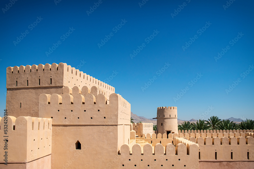 Fortress in the desert of Oman.